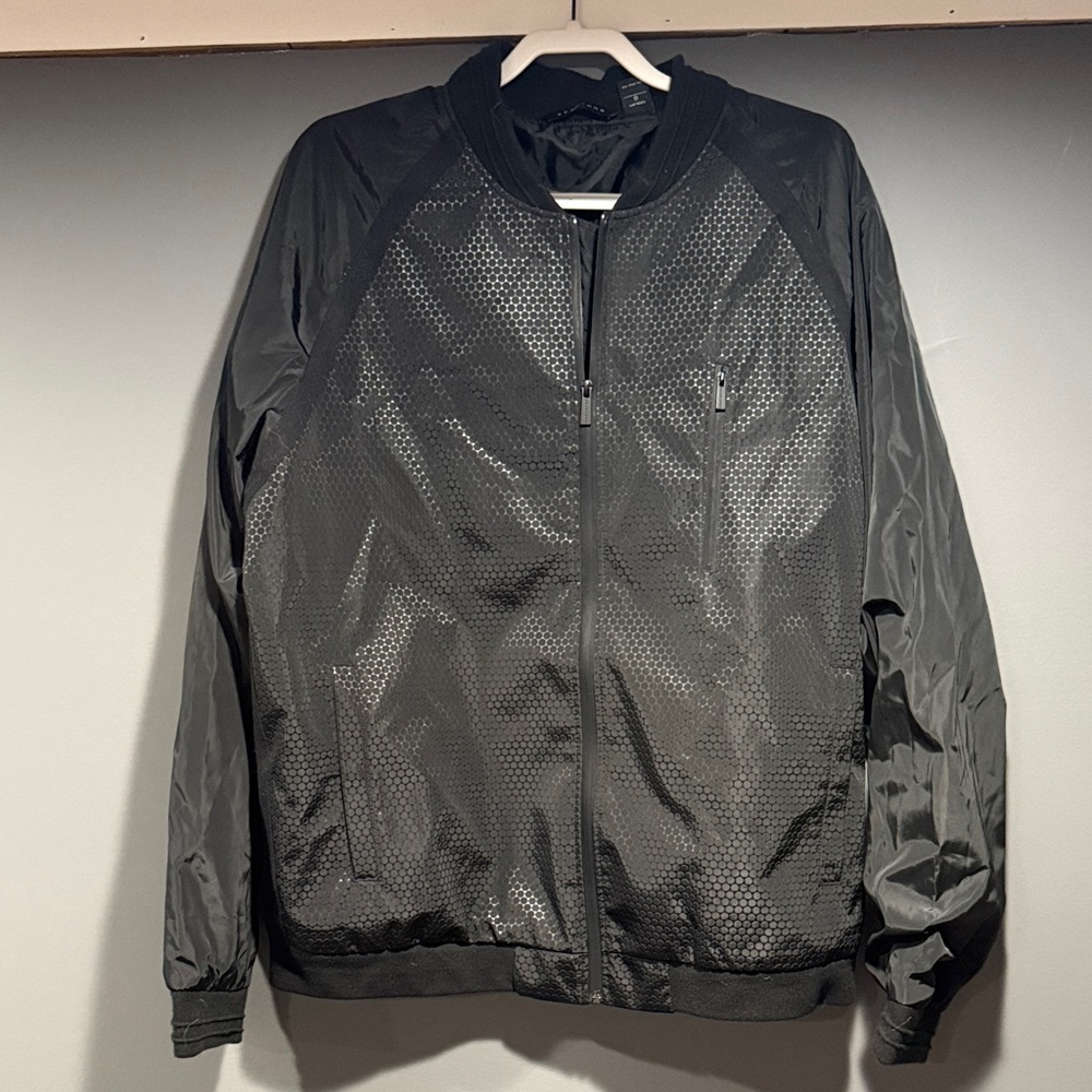 Sean John Men's Black Bomber Jacket